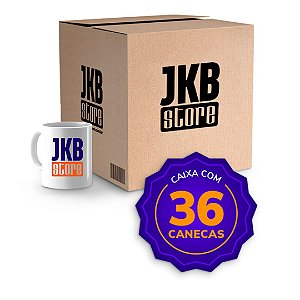 Caneca Cerâmica 325ml Branca JKB para Sublimação - Caixa c/36 unidades