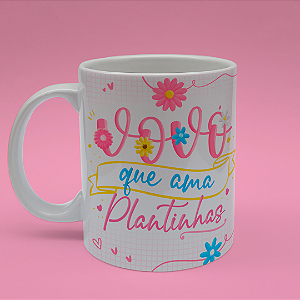 Caneca Personalizada Vovó que Ama Plantinhas