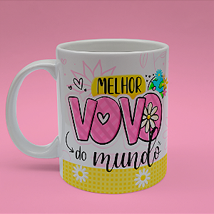 Caneca Personalizada Melhor Vovó do Mundo