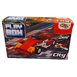 Blocos de Montar 40 Peças  - 2 em 1 - Carro Fórmula 1