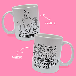 Caneca Personalizada Lute Professora
