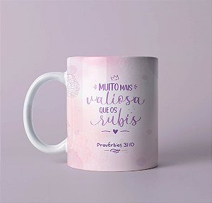 Caneca Personalizada Mais valiosa que os rubis