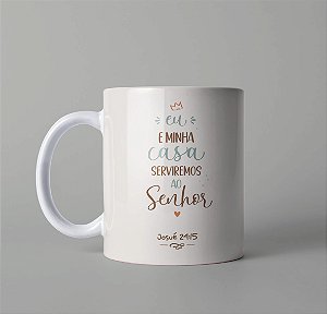 Caneca Personalizada Serviremos ao Senhor