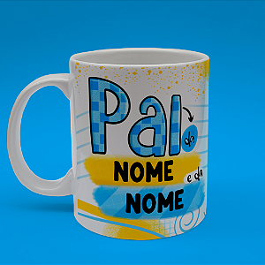 Caneca Personalizada Fitness Pai Da "" e Da ""
