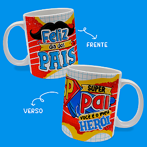 Caneca Personalizada Pai Herói