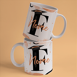 Caneca Personalizada Formando "F"