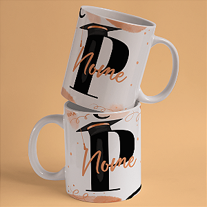 Caneca Personalizada Formando "P"