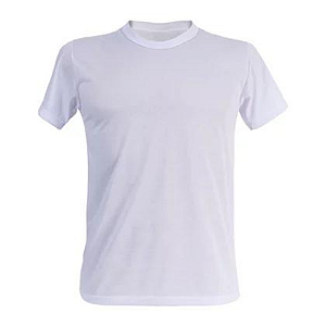 Camiseta Tradicional Branca Comfort Adulto Poliester P