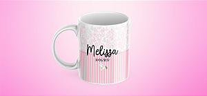 Caneca Personalizada Padrinhos de Batismo (Rosa)
