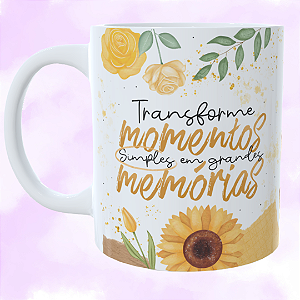 Caneca Personalizada A cada amanhecer um novo motivo para sorrir