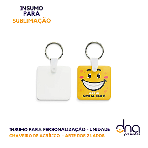Chaveiro Acrílico para Foto 4x4cm