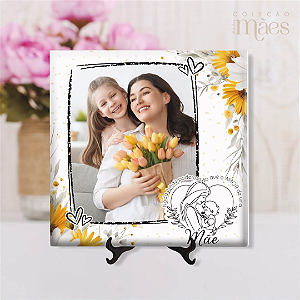 Azulejo Personalizado 15x15 - Mãe (girassol)