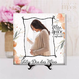 Azulejo Personalizado 15x15 - Mãe, meu amor por você é infinito!