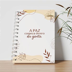 Agenda Personalizada - A paz começa dentro da gente