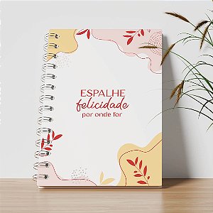 Agenda Personalizada - Espalhe felicidade por onde for