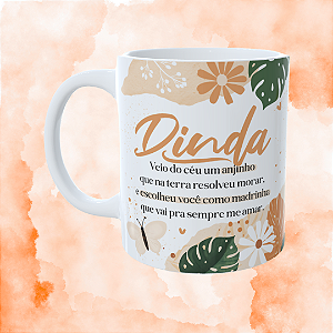 Caneca Personalizada - Veio do céu um anjinho que na terra resolveu morar