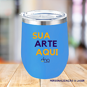 Copo Térmico Cuia - (Sua Arte Aqui) - Azul claro