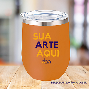 Copo Térmico Cuia - (Sua Arte Aqui) - Laranja