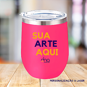 Copo Térmico Cuia - (Sua Arte Aqui) - Pink