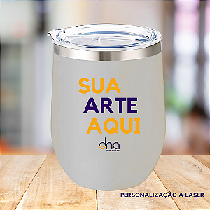 Copo Térmico Cuia - (Sua Arte Aqui) - Branco