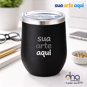 Copo Térmico Cuia - Preto - Sua Arte Aqui