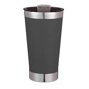 Copo Térmico com Abridor  - Preto fosco