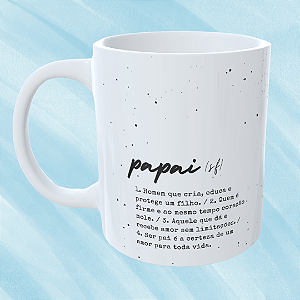 Caneca Personalizada Papai + frase