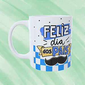 Caneca Personalizada Feliz dia dos pais + Pódio