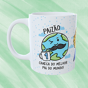 Caneca Personalizada Paizão caneca melhor pai do mundo
