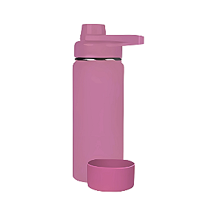 Garrafa Térmica Inox 800ml + Base De Silicone - Violeta