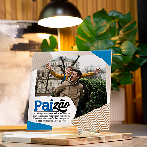 Azulejo Personalizado 15x15 - Paizão/Frase + Foto