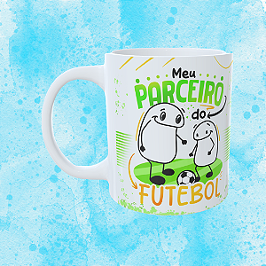 Caneca Personalizada - Meu parceiro do futebol