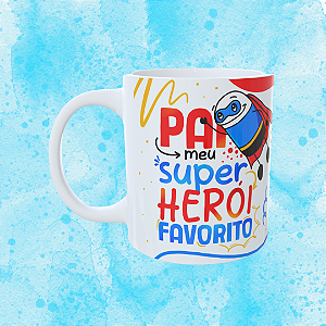 Caneca Personalizada - Pai meu super herói favorito