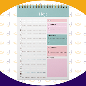 Planner para anotação c/50folhas 24x17cm - Verde