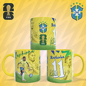 Caneca Personalizada - Brasil - Raphinha
