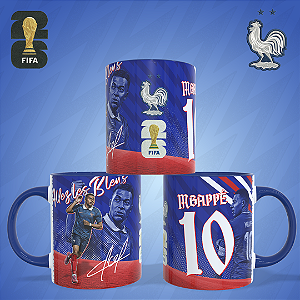 Caneca Personalizada - França - Mbappé
