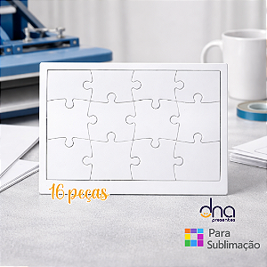Quebra Cabeça 16 peças - Para Sublimação