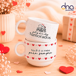 Xícara Personalizada - Feliz dia dos namorados, você é o meu para sempre.