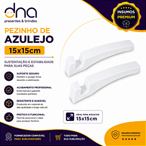 Pezinho Suporte Branco para Azulejo 2 unidades - 15x15cm