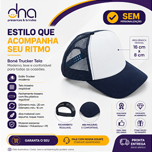 Bone Truker Azul - Sem Personalização
