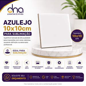 Azulejo 10x10cm Branco - Para Sublimação