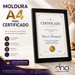 Moldura A4 para Certificado