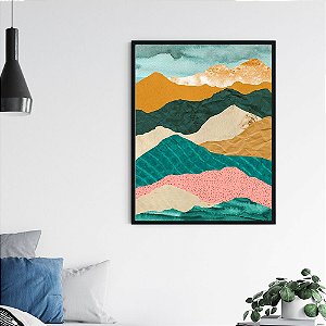 Quadro Decorativo Abstrato Montanhas