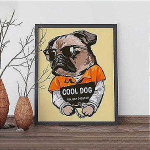 Quadro Decorativo Animais Cool Dog