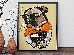 Quadro Decorativo Animais Cool Dog