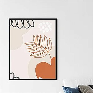 Quadro Decorativo Escandinavo com Elementos