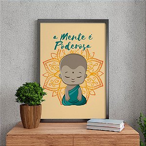 Quadro Decorativo Frases A Mente É Poderosa