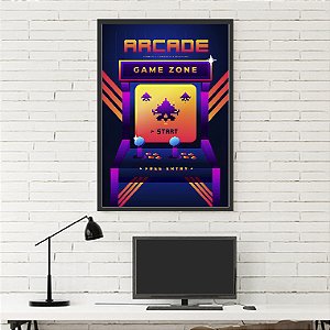 Quadro Decorativo Geek Arcade
