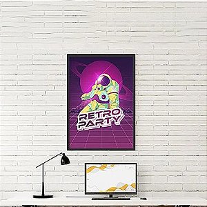 Quadro Decorativo Vintage Astro Party