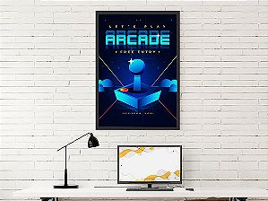 Quadro Decorativo Geek Astro Party Arcade